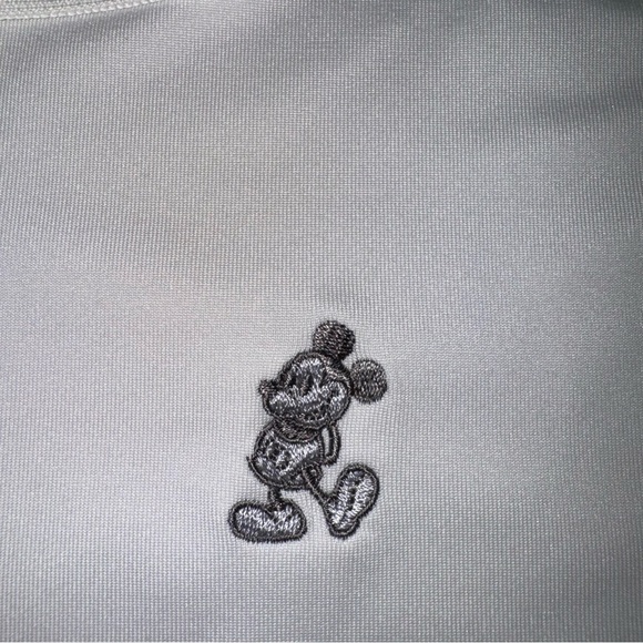 Nike Dri Fit Color Block Disney Mickey Mens Golf Polo Yellow Gray‎ Size Medium - Picture 3 of 8